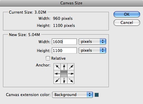 Canvas Size